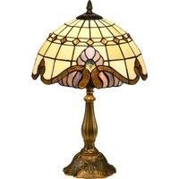 Decorative Stained Glass Table Lamp, Handmade Bedside Lamp for Nightstand