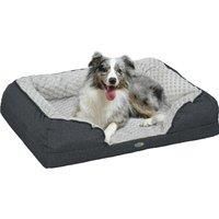 PawHut Calming Dog Bed Pet Mattress w/ Removable Cover, Anti-Slip Bottom, for Medium Dogs, 90L x 69W x 21Hcm - Charcoal Grey Aosom UK