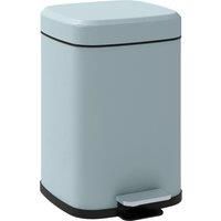 HOMCOM 12 Litre Pedal Bin, Fingerprint Proof Kitchen Bin, Metal Rubbish Bin w/ Soft-close Lid, Foot Pedal & Removable Inner Bucket Aosom UK