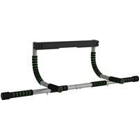 HOMCOM Pull-Up Bar for Doorway, Home Fitness Door Horizontal Bar Push up Bar for Indoor Gym Upper Body Workout, Green