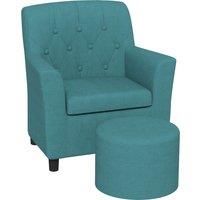 AIYAPLAY 2PCs Kids Sofa Set with Footrest, none