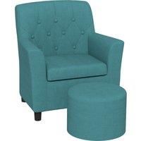 2PCs Kids Sofa Set with Footrest, Single Seater Kids Chair for Playroom