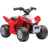 Aiyaplay Honda Licensed Kids Electric Quad Bike 6V Atv 1.5-3 Years Red