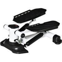 HOMCOM Portable Mini Stepper with LCD Display for Home Gym Office Exercise Workout, Black Aosom UK