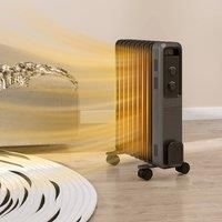 Homcom Oil Filled Radiator W 9 Fin 3 Heat Settings