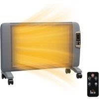 Homcom Mica Electric Space Heater - 2 Heat Settings - Grey