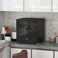 Homcom 35L Tabletop Freezer With Adjustable Temperature Wire Shelf Black, Black