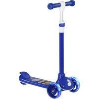 AIYAPLAY Kids Scooter, 3 Wheel Scooter for Toddlers Ages 2-6, with 3-level Adjustable Height, LED Light, TPE Handlebar, Kick Scooter for Boys and Girls, Blue