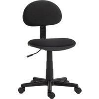 HOMCOM Small Armless Office Chair - Black