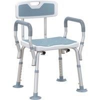 EVA Padded Shower Chair for the Elderly and Disabled Adjustable Shower Stool