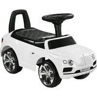 AIYAPLAY Bentley Bentayga Licensed Ride on Car, Foot to Floor Sliding Car Push Along Car with Under Seat Storage, Music Horn, for Toddler from 18 to 36 Months - White