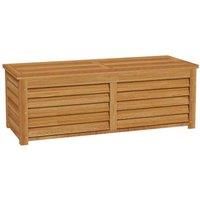 Outsunny 292L Outdoor Storage Box, Wooden Deck Box Garden Storage Container for Balcony, Porch, Poolside, Light Brown
