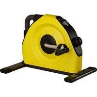SPORTNOW Bike Pedal Exerciser, Mini Exercise Bike w/ LCD Display, Indoor Gym Office Fit for Legs, Rehabilitation & Therapy, Yellow Aosom UK