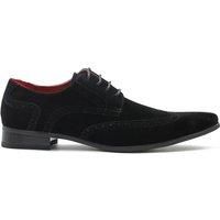 Men’s Black Suede Brogues Retro 1920s Shoes