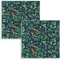 Purely Home Botanical Mistletoe Mini Hot Pot Stands - Set Of 2