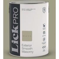 LickPro 5Ltr Smooth Green BS 12 B 21 Masonry Paint (290TM)
