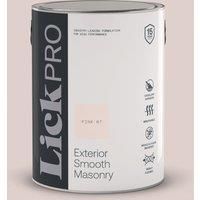 LickPro 5Ltr Smooth Pink 07 Masonry Paint (611TM)