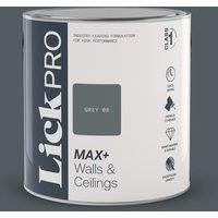 LickPro Max+ 2.5Ltr Grey 08 Matt Emulsion Paint (909TM)