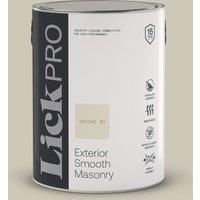 LickPro 5Ltr Smooth Greige 02 Masonry Paint (776TM)