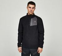 Montirex Ascent Polar Fleece Quarter Zip Top - Black - Size S