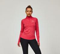 Montirex Womens Trail Quarter Zip Top - Red - Size M