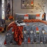 Bedlam Scary Gonks Glow In The Dark Halloween Duvet Cover Set - Grey