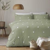 Appletree Dot Garden Duvet Cover Set - Sage Green
