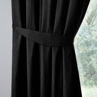Fusion Dijon Pair of Tieback Black