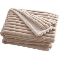 Appletree Morritz Faux Fur 130cm x 180cm Bedspread Natural