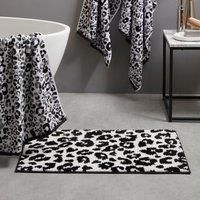 Fusion Animal Print Jacquard Non-Slip Reverse Bath Mat