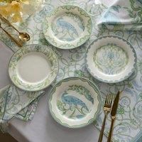 Laurence Llewelyn-Bowen Palm Court Porcelain 4 Pack Side Plates Multi