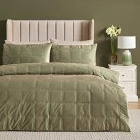 Soiree Brighton Square Velvet Duvet Cover Set