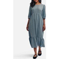 Nobody's Child Rachel Gingham Cotton-Seersucker Midi Dress - UK 8