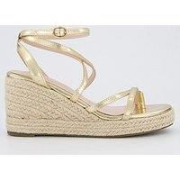 Raid Hadia Sandals - Wedges - Gold