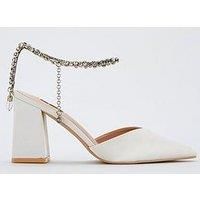 Raid Be Mine Nella Heeled Sandals - Ivory Satin
