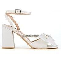 Raid Be Mine Tisca Heeled Sandals - Ivory Satin