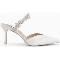 Raid Diella Embellished Strap Heeled Shoes - White