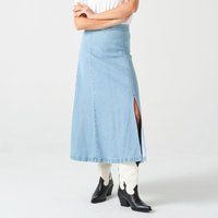 Seventy + Mochi Faye Denim Slip Skirt - S
