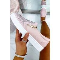 Crystal Suede Zip Pumps Trainers