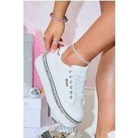 Sparkly Wedge Trim Trainers