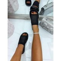 Sparkly Stretch Sock Sandals