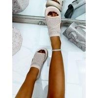 Sparkly Stretch Sock Sandals