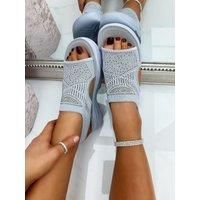 Sparkly Stretch Sock Sandals