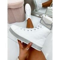Crystal Canvas High Top Trainers