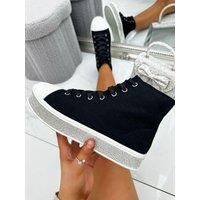 Crystal Canvas High Top Trainers