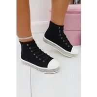 Crystal Canvas High Top Trainers