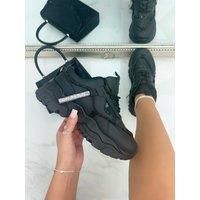 Crystal Track Luxe Chunky Trainers