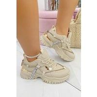 Crystal Track Luxe Chunky Trainers