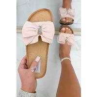 Crystal Chic Bow Sliders