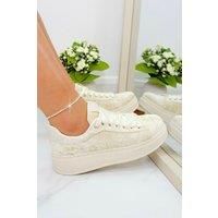 Sparkly Shimmer Suede Trainers